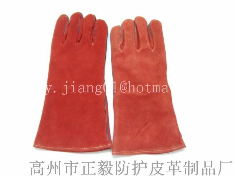 红色加托安全防护电焊手套
