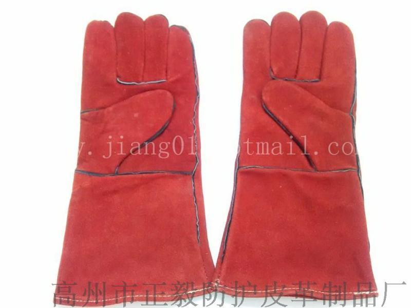 红色电焊安全防护手套